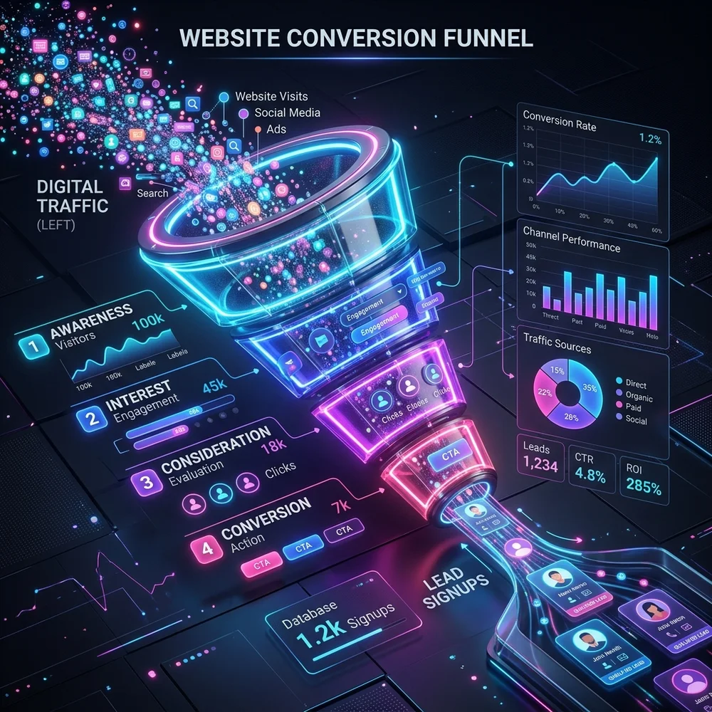 B2B Website Design Strategies That Generate Leads: CRO & CRM visual asset hero image