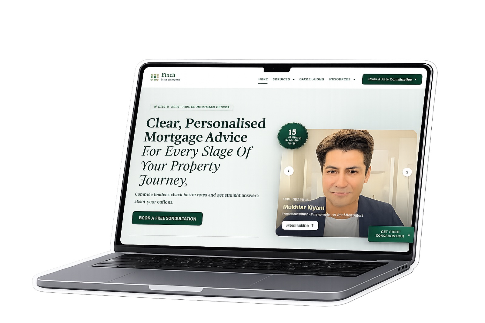 Finch Mortgages website preview